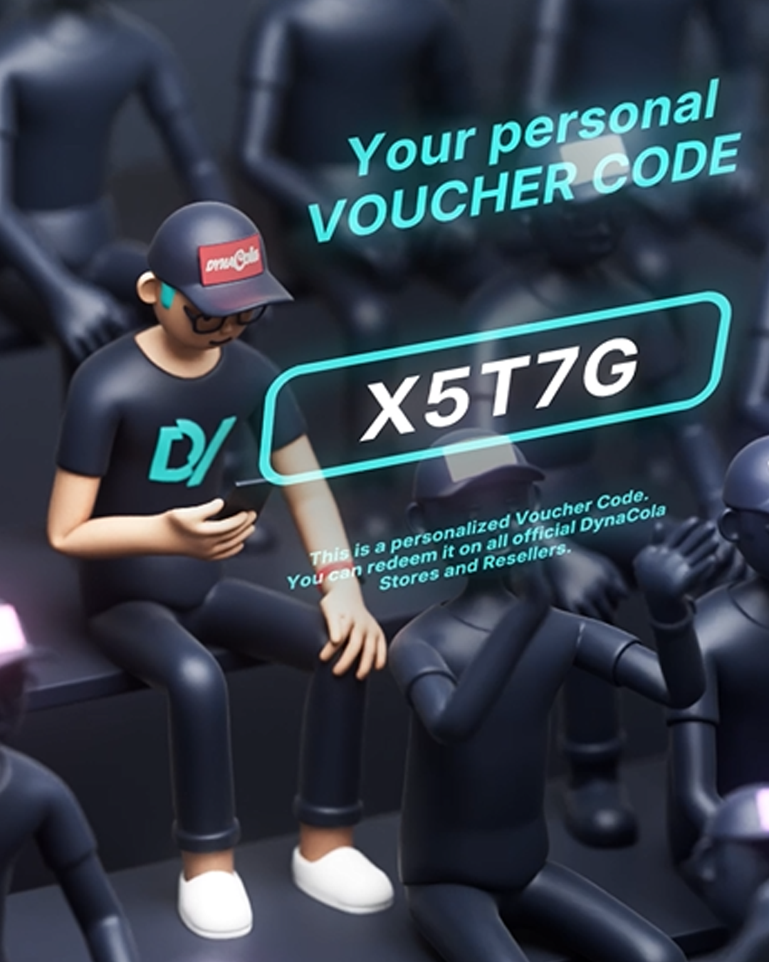 Dynavisual LED-Cap während Halbzeitpause